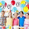 Cartoon Balloons Birthday Party Supplies Party Decorations Cow Print Sky Blue Cloud Balloons Arch Garland Kit for Kids Boys Girls Farm Themed Party Decor Favor