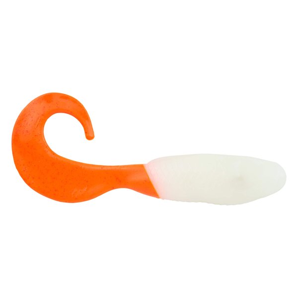 Berkley Gulp! Alive! Swimming Mullet Soft Fishing Bait, Glow/Orange, 4in - Half Pint 4x7