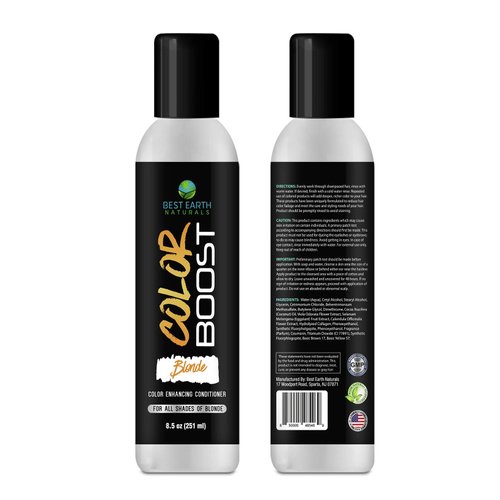 Best Earth Naturals Color Depositing Conditioner for Blonde Hair - 8.5 Ounces - Color Glaze for All Shades- Add Hair Color, Help Cover Gray Hair