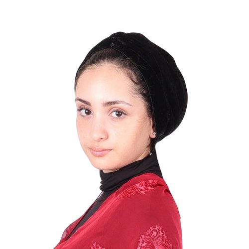 Mu LAN Turban Cap | Handmade from Velvet | Versatile to Create Any Style You Like (Black)
