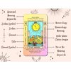 JUJU'S VIBES Learning Tarot Cards for Beginners with Meanings on Them, Cute Sunset Tarot Cards Set Unique, with Keywords, Beautiful Rider Waite Tarot Desks, Cute Beginner Tarot Cards Deck Pink