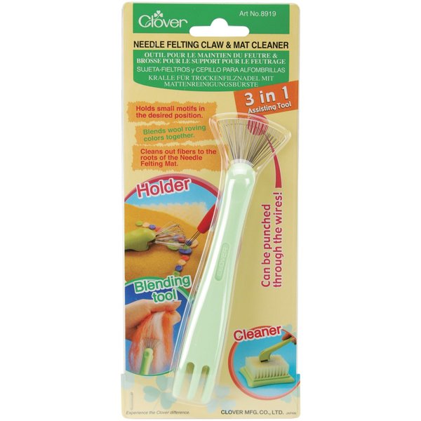 Clover Felting Needle Claw And Mat Cleaner