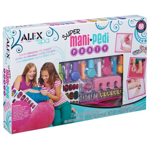 Alex Spa Super Mani Pedi Party Kit Girls Fashion Activity