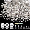 Rhinestones for Nails, Manicure Gem, Flatback Glass Crystal AB + Transparent Clear Gemstones and Colorful Resin Beads, 2-5mm Round Gems for Professional Salon DIY Nail Art with Pickup & Dotting Tools