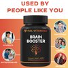 Vital Vitamins Brain Supplements for Memory and Focus - Nootropic Brain Support - Memory, Clarity, Focus, Energy - Vitamin B12, Gingko Biloba, DMAE