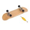 Oumefar 1Pc Maple Wooden Alloy Fingerboard Finger Skateboards with Box Skateboard Toys Reduce Pressure Kids Gifts Desk Decor(Black) Nonridingtoyvehicle Trucks Pro