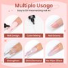 SUPWEE 3D Nail Art Gel Clear Sculpting Gel for Nail Art Design DIY 3D Embossing Gel for Painting Drawing Carving Nails Gel Nail Tube Home DIY Modeling Decoration Manicure
