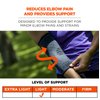 Ergodyne ProFlex 651 Elbow Compression Sleeve, Brace Support for Men and Women Black, Small