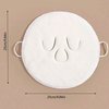 Generic Towel Mask Reusable, Face Towel Mask for Steamer, 2 PCS, Facial Mask Hot Cold Compress, Moisturizing Mask, 3 Holes and One Hole