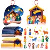WhatSign Nativity Crafts for Kids 24PCS Make a Nativity Scene Stickers Ornament Crafts DIY Nativity Stickers Religious Christian Sunday School Gifts Christmas Crafts for Kids Classroom Party Favors