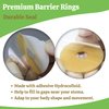 Elastic Moldable Ostomy Barrier Rings- Outer Diameter 2" (48mm) 4mm Thickness -Ostomy Supplies Non-Leaking Seal for Stoma, Sting-Free Hydrocolloid Skin Barrier Extender Ring for Colostomy Bags, 10PCS