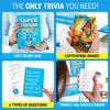 Super Trivia Games for Adults with 1200 Questions - Fun Board Game with Trivia Cards - Trivia Game for Family with Teens and Adults - Fun Party Games for Teenage Boy Gifts