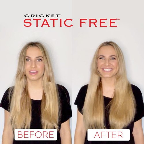 Cricket Static Free #43 1.75" Thermal Seamless Ceramic Barrel Hair Brush for Blow Drying Styling All Hair Types
