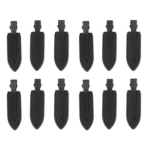 21PCS Creaseless Makeup Hair Clip, Styling Black Leaf Shaped Hair Barrettes, for Home Salon Hairs...
