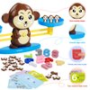 BAKAM Monkey Balance Scale Toy, Number Counting Blocks Games, Montessori Math Games for Kids 5-7, Preschool Kindergarten Learning Activities, STEM Educational Toys for 3+ Year Old