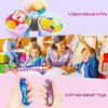 Eunvabir 24 Pack Galaxy Slime Party Favors Kit for Kids, DIY Non-Sticky Slimes Stress Relief Toys for Girls Boys, Christmas Valentine Birthday Classroom Prizes/Games/Gifts