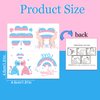 Qpout 96Pcs Transgender Flag Temporary Tattoos Trans Pride Themed Tattoo Stickers with Blue Pink White Pattern for Pride Party Favors LGBTQ Pride Day Equality Parades and Celebrations