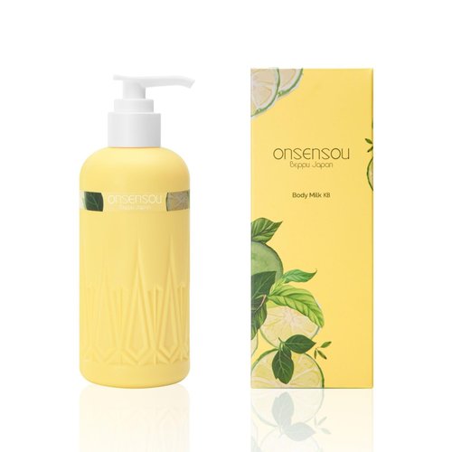Onsensou Kabosu Hydrating Body Lotion with Hot Spring Algae, Hot Spring Yeast & Green Algae Extract, Moisturizing Cream for Smooth, Nourished Skin, 8.45 fl oz