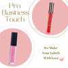 Lip Gloss Label Sticker for Cosmetic Bottle Roller Wrapper DIY Lip Business Packaging (Gold 1.78 x 2.2in) (Gold 1.78 x 2.2in)