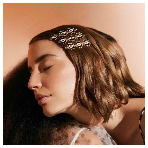 Iaceble Vintage Evil Eye Hairclip Barrette Metal Eye Hairpins Clip Boho Eye Side Clip Hairpin Three Eye Bobby Pin Decorative Hair Accessories for Women and Girls Headdress 1Pcs