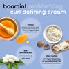 adwoa beauty Baomint™ Moisturizing Curl Defining Cream with Organic Honey, Beeswax, Baobab, Mint, and Rosemary Oils to create soft, defined, hydrated and smooth curls, for Coily and Curly Hair, 3.3 oz
