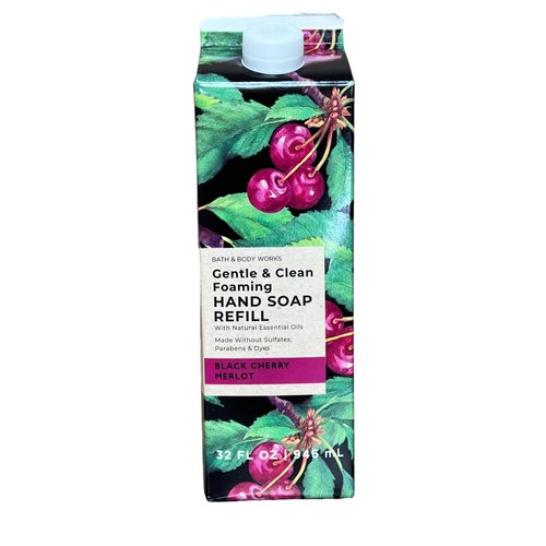 Bath & Body Works Black Cherry Merlot Refill Gentle & Clean Foaming Hand Soap, 32 fl. oz. (Black Cherry Merlot)