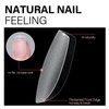 AILLSA Extra Short Coffin Gel Nail Kit 240pcs Full Nail Tips with 2 In 1 Nail Glue Base Top Coat Nail Dehyrator U v Led Lamp, Gel Extension Nail Kit for Beginners Home Salon