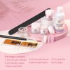 BORN PRETTY Acrylic Nail Kit Acrylic Powder And Liquid Set Clear White Pink Acrylic Powder Starter Kit with Nail Forms for Acrylic Nails Extension Beginner set