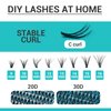 Lash Clusters DIY Eyelash Extension 320PCS, 0.07 C Curl 9-16MIX 20D 30D Wispy Fluffy Cluster Lashes Extension, Individual DIY Single Lashes Cluster Extensions for Eyelash Extensions Beginners
