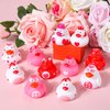 12pcs Valentine's Day Rubber Ducks, Mini Valentine Heart Ducks Valentines Day Party Favors Assorted Rubber Ducks for Kids Valentines Party Supplies Classroom Gift Exchange