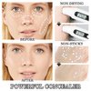 6 Colors Correcting Concealer Cream Contour Palette,Long Lasting Concealer Cream Makeup Palettes with Concealer Brush,Multi-purpose Contouring Liquid Foundation Makeup Kit