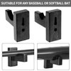 FavorFishFans Baseball Bat Display Case, Solid Wood Baseball Bat Horizontal Rack, Baseball Bat Display Case Holder, Sturdy Baseball Bat Stand, Bracket Softball Holder for Baseball Bat (1)