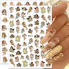 9 Sheets Angel Nail Stickers 3D Self-Adhesive Cupid Nail Art Stickers Eros Flowers Heart Nail Art Supplies Design Valentine's Day Nail Decals for Women Girls Acrylic Nails Manicure Decorations
