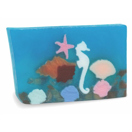 Primal Elements Glycerin Bar Soap | Helps All Skin Types, Sensitive, Oily & Dry Skin | NO PARABENS, VEGAN, GLUTEN FREE, 100% VEGETABLE BASE - (Marine Life)