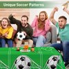 durony 2 Packs Soccer Table Covers Plastic Soccer Party Tablecloths for Soccer Event, Soccer Party Supplies Set Birthday Party Outdoor School Event Decorations