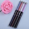 Ycyan 4Pcs UV Gel Nail Brush Set Rhinestone Handle Gel Polish Nail Art Design Brushes Nail Ombre Brush Professional Nail Art Tools