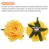MECCANIXITY 1 Pcs Rose Flower Hair Clips 4 Inch Flower Hair Pins Flower Brooch for Women Hair Accessories Yellow