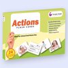 My First Actions Flash Cards for Toddlers - 24 Cards - 48 Sides, Montessori, Educational, Kindergarten, Preschool Learning Activities, Gifts for Kids, 1-4 Years Babies, Fun & Educational Flashcards