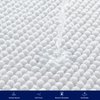 subrtex Bathroom Rugs Chenille Bath Rug Soft Short Plush, Water Absorbent Shower Mat Quick Dry Machine Washable(White,16" x 24")
