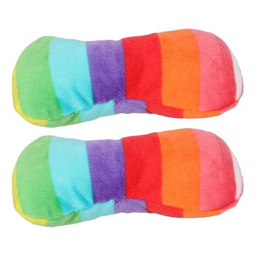 HANABASS 2 Pcs Dog Chew Toy Bone Shape Plush Dog Toy Small Dog Toy Soft Pet Toys for Dogs