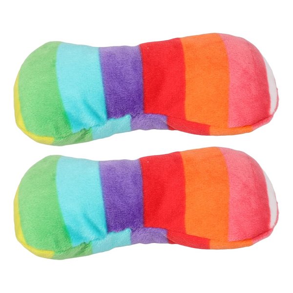HANABASS 2 Pcs Dog Chew Toy Bone Shape Plush Dog Toy Small Dog Toy Soft Pet Toys for Dogs