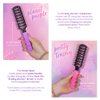 Cricket Static Free Fast Flo Pretty Karma Vent Hair Brush for Blow Drying, Styling and Detangling for All Hair Types, Eco Friendly, Recycled Materials, Planet Purple
