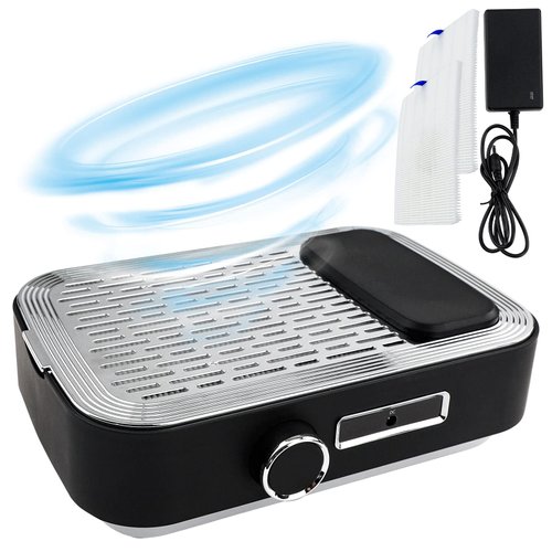 Biutee Nail Dust Collector 80W Powerful Nail Vacuum Dust Collection with 2 Reusable Filters Rechargeable Dust Collector Extractor Nail Salon