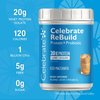Celebrate Vitamin Rebuild Whey Isolate Protein Powder with Probiotic and Prebiotic, 20g Protein, Iced Macchiato, 15 Servings