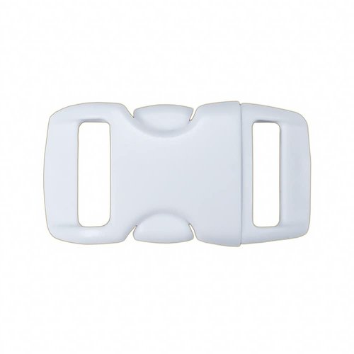 PARACORD PLANET Brand Contoured Side Release Buckle – 3/8 Inch (White, 25 Pack)