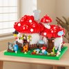 Vziimo Mushroom House Building Set, Creative Mushroom Garden Model Kits for Adults, 1346PCS Micro Bricks Collectible Ideals Gifts for Teens Kids 12+