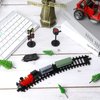 13 Pcs Train Cake Toppers Cute Train Party Cake Decorations Retro Train Birthday Party Supplies Small Steam Train Toy Kit Railroad Traffic Lights Cake Topper for Birthday Railway Train Theme Party