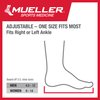 Mueller Sports Medicine Green Adjustable Ankle Support, For Men and Women, Black/Green, One Size Fits Most