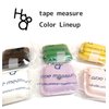haoa Tape Measure for Body Measuring, 79Inch/2Meters Retractable Measuring Tape for Body Fabric Sewing,Measurements Dual Sided (Square,1 Pack) (Pale Pink)