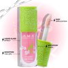 Lamel Dazzle Glow Crystal Clear Lip Gloss - Hydrating Lip Gloss - Non Sticky Lip Gloss - Colored Lip Gloss - Lip Gloss Color - Mini Lip Gloss - Moisturizing Lip Gloss - №405 Cotton Candy